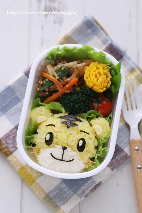 キャラ弁レシピ動画 しまじろうのお弁当 Momo S Obentou キャラ弁 Powered By ライブドアブログ