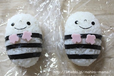 俵おにぎりキッズのお弁当と作り方♪ : momo's obentou＊キャラ