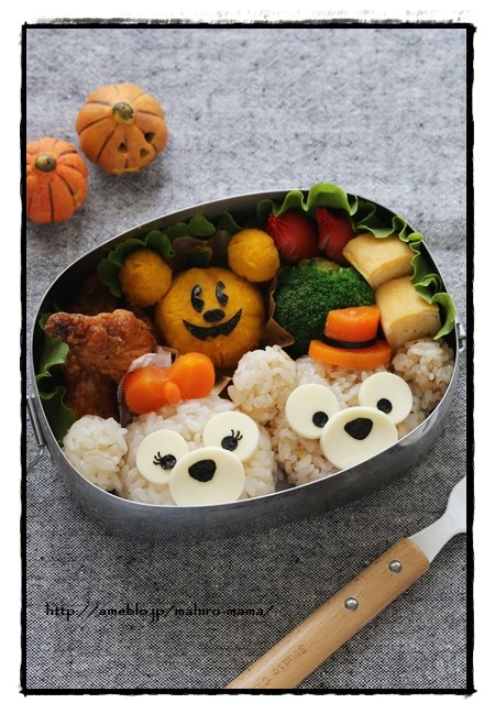 ダッフィー シェリーメイのハロウィンツムツム弁当 キャラ弁 Momo S Obentou キャラ弁 Powered By ライブドアブログ