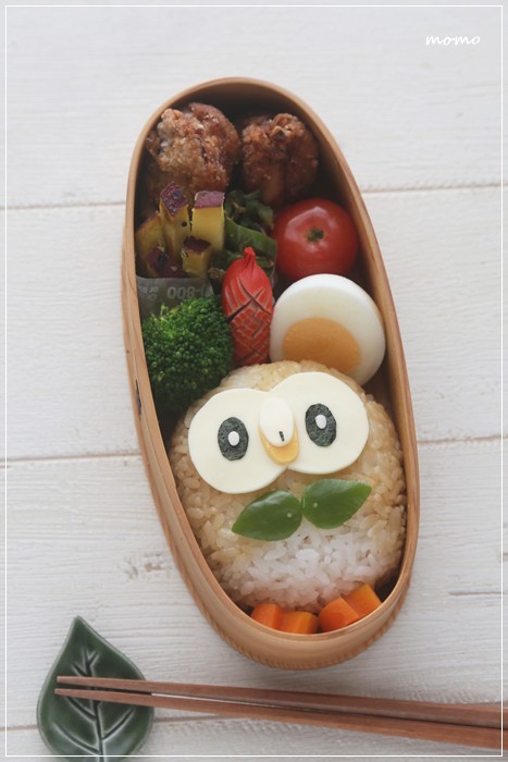 ポケモン モクローのお弁当 キャラ弁 Momo S Obentou キャラ弁 Powered By ライブドアブログ