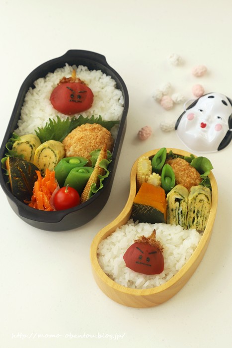 梅干しで赤鬼さんの節分弁当とnewお弁当箱 Momo S Obentou キャラ弁 Powered By ライブドアブログ 梅干しで赤鬼さんの節分弁当とnewお弁当箱 Momo S Obentou キャラ弁 Powered By ライブドアブログ