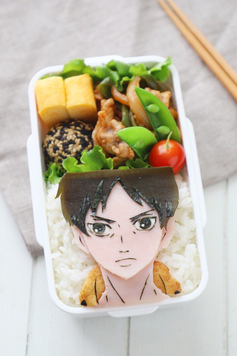 進撃の巨人 エレン イェーガーのお弁当 キャラ弁 高速動画あり Momo S Obentou キャラ弁 Powered By ライブドアブログ