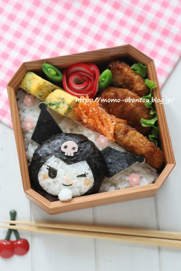 クロミちゃんのお弁当＊キャラ弁[高速動画あり] : momo's obentou