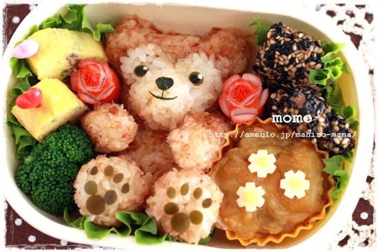 【★超目玉】 : 全身ダッフィーのお弁当♪ momo's Powered obentou＊キャラ弁 弁当箱・水筒