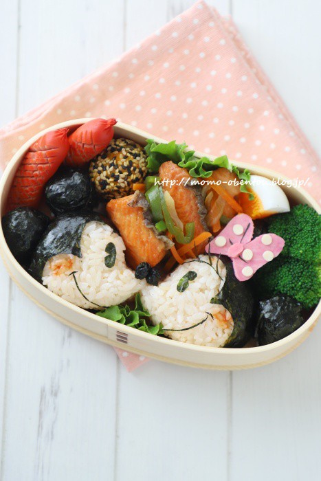 ラブラブ ミッキー ミニーのお弁当 キャラ弁 Momo S Obentou キャラ弁 Powered By ライブドアブログ