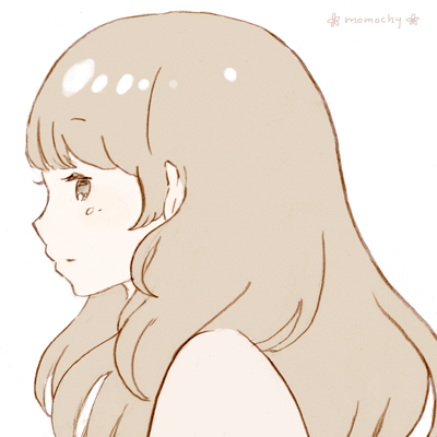 振り向きアニメーションのプロフィール画像たち イラストレーター Momochy オフィシャルブログ 桃の宝石箱