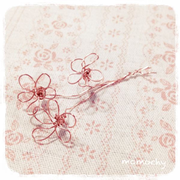 ワイヤークラフトのお花 作り方 イラストレーター Momochy オフィシャルブログ 桃の宝石箱