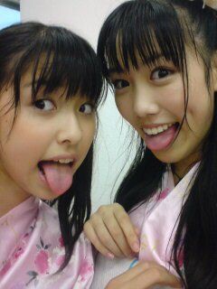 ジュニアアイドル　舌出し　画像 