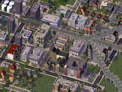 シムシティ4 Simcity4 高架鉄道の架線mod 第二弾 Moonlinghtのブログ