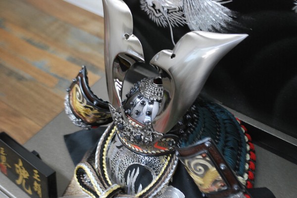 南蛮兜と手作り仮面 南蛮兜と手作り仮面