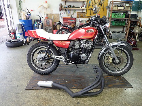 XJ550(逆車): back to the in my youth !! : モリヤスBUILD & ENGINEERING PartⅡ