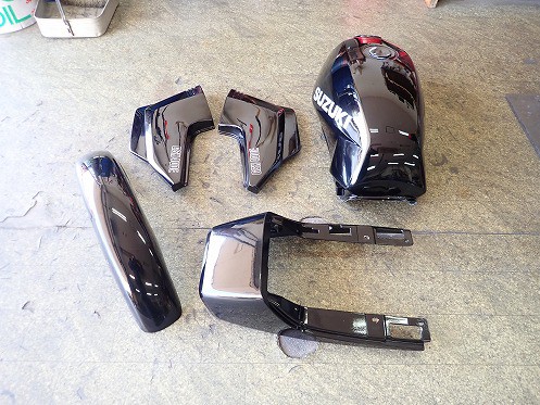 GSX400E GSX250E ゴキ シート金具 GSX250/400E（ザリ）タックロール