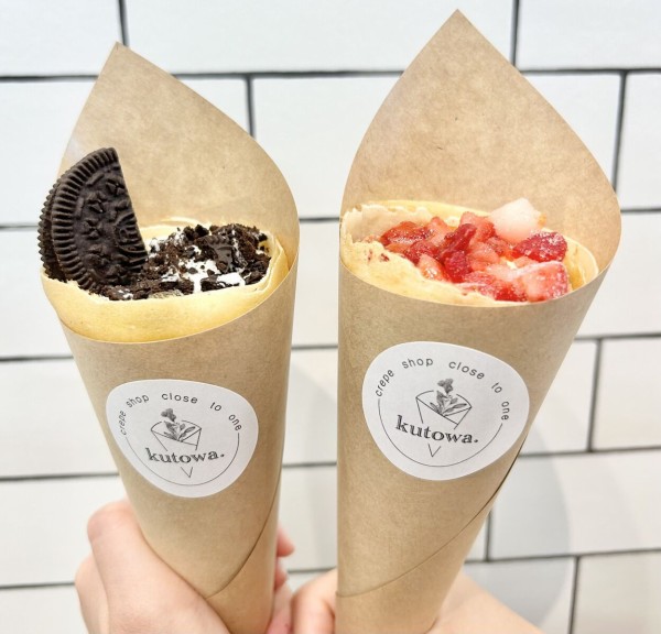 kutowa.」の『オレオクレープ』など（高槻市西冠）【たかつーグルメ