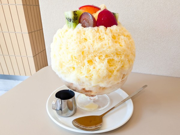 mikaku」の『フルーツプリン氷』（高槻市芥川町）【たかつーグルメ