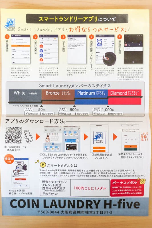 府道16号線ぞい柱本にコインランドリー「COIN LAUNDRY H-five