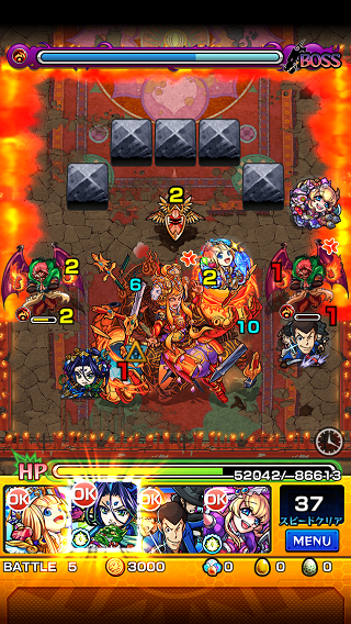 閑話 ４２５ モンスト 阿修羅戦で色々試すぞぃ 進化アトランティス 神ルパン 神アリス ゲーム雑記