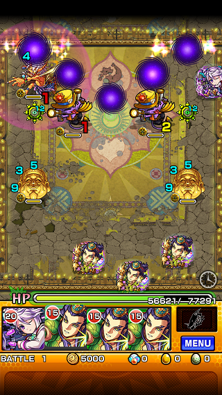 閑話 ３４２ モンスト 大黒天戦へ運枠進化サテライト 摩利支天のみで逝くじぇぃ ゲーム雑記