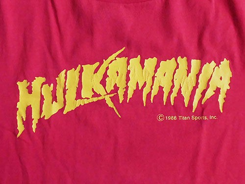 アウター ジャケット 美品!WWE·00年代製ハルク・ホーガン“HULKAMANIA”T