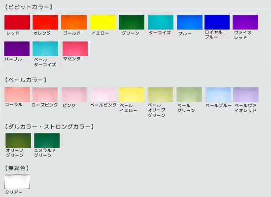 オーラソーマ カラーボトルと配色 Color For Invisible Man カラホm