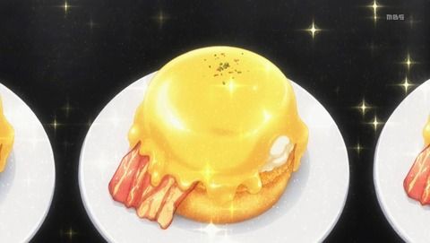女王のエッグベネディクト 薙切えりな アニメ 食戟のソーマ 壱の皿 １３話 食品食材探訪記 自分図鑑 Since 08 July