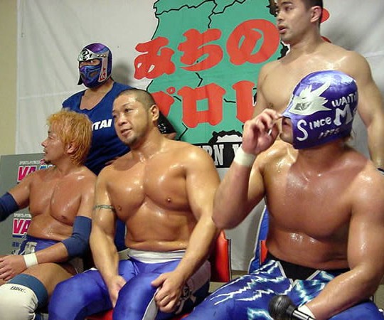 値下げ！中島半蔵 本人使用済み試合用破れマスク プロレスマスク 平成”最強の忍者 : Mask Maniaへの道!!
