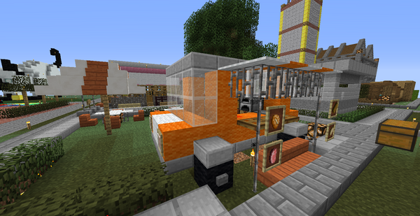 ねこ地区にワッフルを作る みゅーずのマイクラ