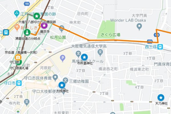 津嶋部神社の参道⑭守口街道・守口宿~西三荘(守口市) : エナガ 津嶋部神社の参道⑭守口街道・守口宿~西三荘(守口市) : エナガ