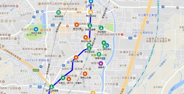 向日神社の参道 神足神社 京都府 長岡京市 東神足 エナガ先生の講義メモ