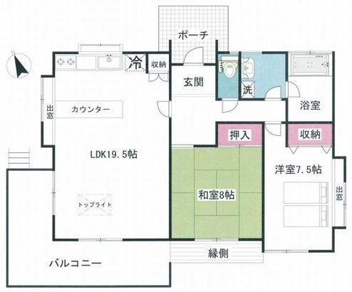 デッキのある平屋建て住宅 マイホームプランニング 間取り図を考えよう