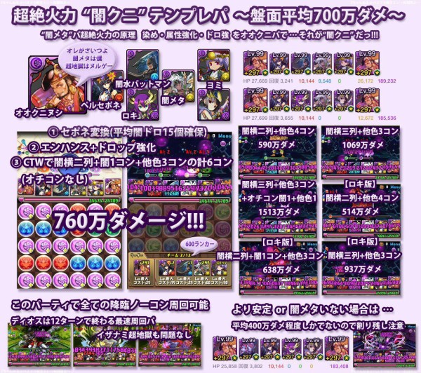 パズドラ 火力ss貼るやつは 闇メタは僕画像 見習えｗｗｗｗｗｗ オーガch パズドラ攻略まとめ速報