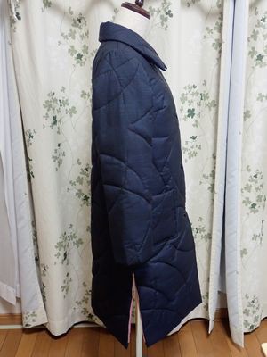 大島紬綿入りコート