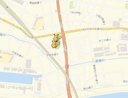 ポケモンgo攻略 戸田公園近くのピカチュウ出現スポット ヒトカゲのオマケにどうぞ いい大人がポケモンgoに人生の１ページを捧げてみる