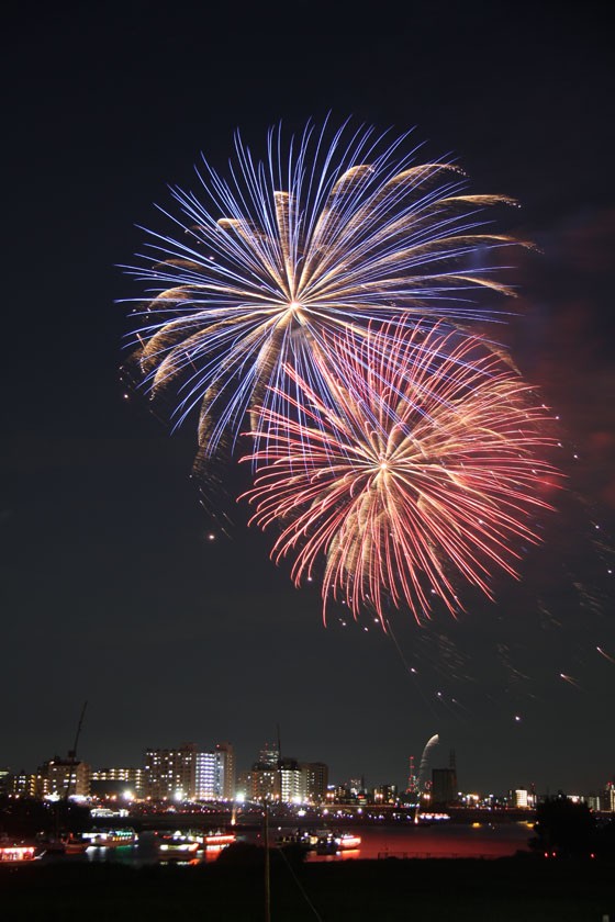 足立花火大会17 スタート 四季の風2
