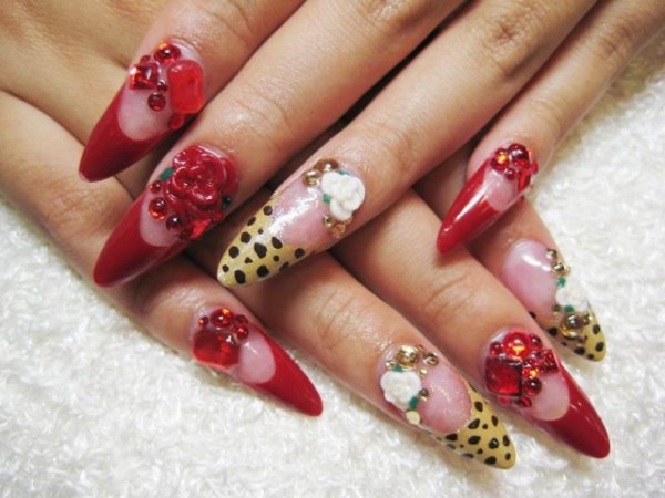 レッド系ネイルデザインカタログ 51 75 ネイルデザインカタログ