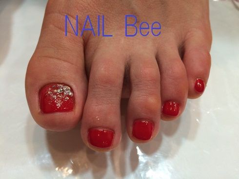 フットネイル ストーンデザイン ネイルサロン Nailbee ネイルビー オフィシャルブログ