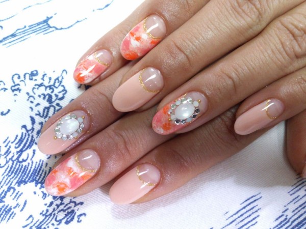 花柄なタイダイ 行徳駅前ネイルサロンnailclosetのｂｌｏｇ