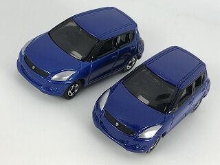 過去モデルと比べてみた 標識セットのスイフト青 : おもちゃ雑記帖