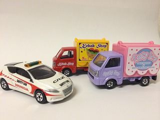 14年11月トミカ新車 キャリイ移動販売車、CR-Zセーフティーカー