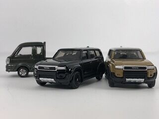 25年10月トミカ新車 トヨタランドクルーザー250、スズキスーパー