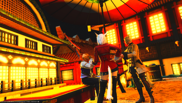 シロガネ 茜坂商店街 Stray Miqo Te