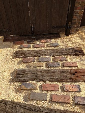 アンティークレンガと枕木で創るガーデン ガーデニング工房 風我里 滋賀から発信