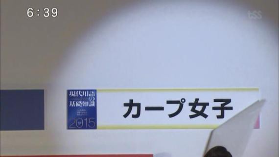 流行語トップテンにカープ女子 候補には佐村河内守氏のゴーストライターなど広島関連の５つの言葉 カープ民放速報