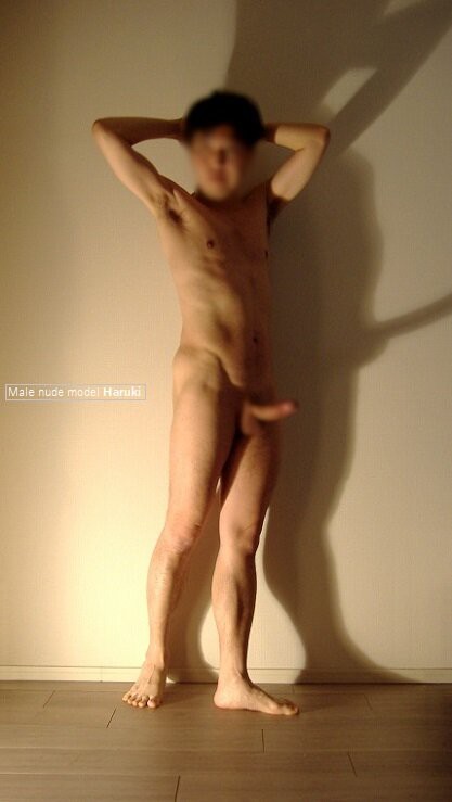 男性器　　ヌード 性器のモデル（勃起状態でのポーズ） : 男性ヌードモデルはるき のBlog