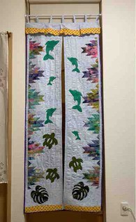 可愛いのれん 可愛いこてつ キルトスタジオnalu