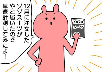 Zozoスーツが届いた 計測結果で知った事実 なーみん絵日記 Powered By ライブドアブログ