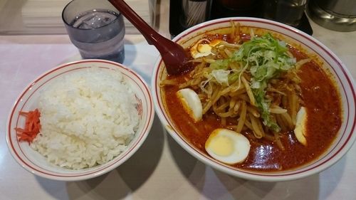 蒙古タンメン中本 亀戸店 味噌卵麺 ライス ナンヨウダカラのラーメン記録