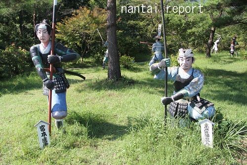 岐阜 関ヶ原ウォーランドのコンクリ像の名前に注目すると 軟体レポート