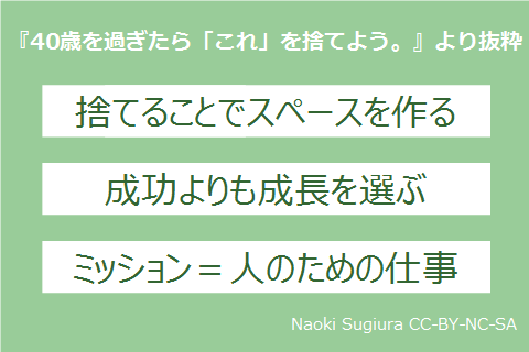 書評 40歳を過ぎたら これ を捨てよう 天命に備える なおきのブログ