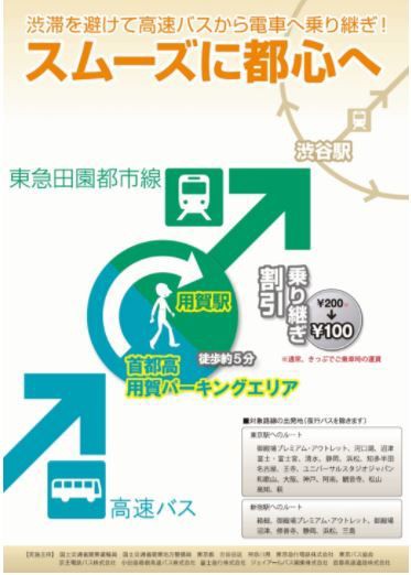 渋滞遅延措置として用賀paに一部高速バスが停止 用賀 渋谷東急線きっぷを100円で販売中 有明コミケ速報