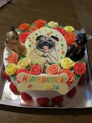 パグ ブルドッグケーキ ｐｈｏｔｏ日記